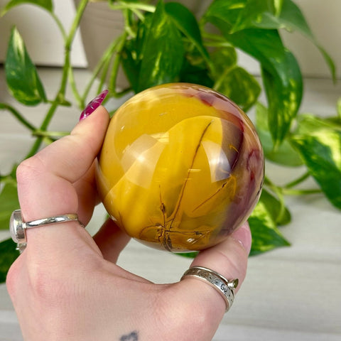 Imperfect Mookaite Jasper Sphere 111 9 - Kenna's Crystals from TikTok