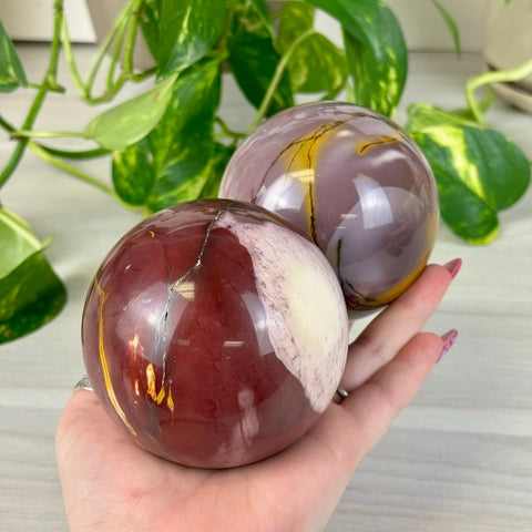 Imperfect Mookaite Jasper Sphere 166 2 - Kenna's Crystals from TikTok