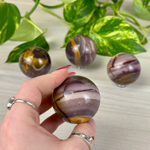 Imperfect Mookaite Jasper Sphere 33 3 - Kenna's Crystals from TikTok