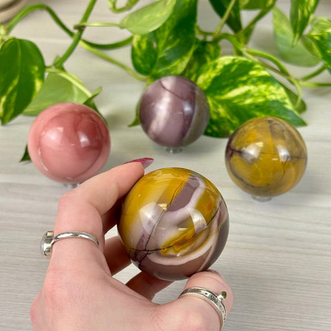 Imperfect Mookaite Jasper Sphere 55 6 - Kenna's Crystals from TikTok