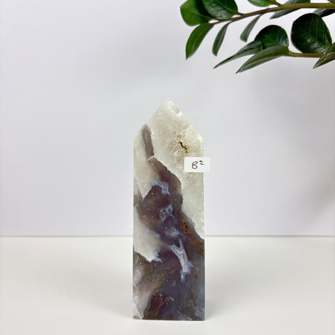 Imperfect Moss Agate Tower - Kenna's Crystals