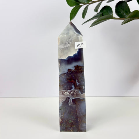 Imperfect Moss Agate Tower - Kenna's Crystals