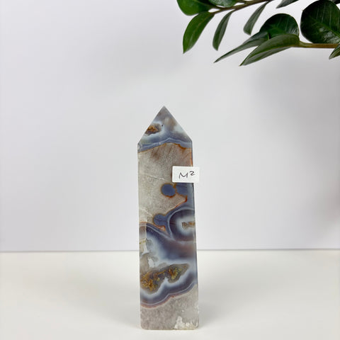Imperfect Moss Agate Tower - Kenna's Crystals
