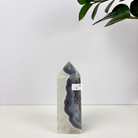 Imperfect Moss Agate Tower - Kenna's Crystals