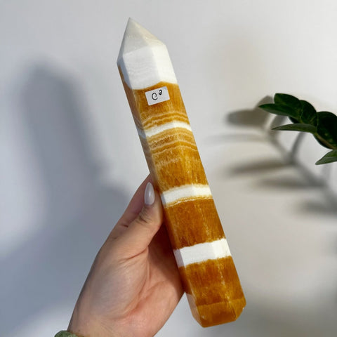 Imperfect Orange Calcite Tower C2 29 - Kenna's Crystals from TikTok