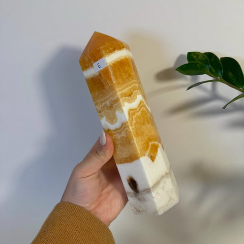 Imperfect Orange Calcite Tower E 5 - Kenna's Crystals from TikTok