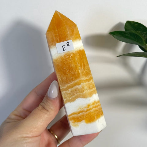 Imperfect Orange Calcite Tower E2 31 - Kenna's Crystals from TikTok