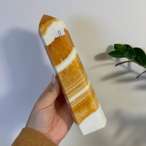 Imperfect Orange Calcite Tower O 15 - Kenna's Crystals from TikTok