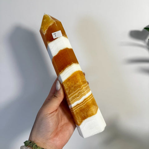 Imperfect Orange Calcite Tower T 20 - Kenna's Crystals from TikTok
