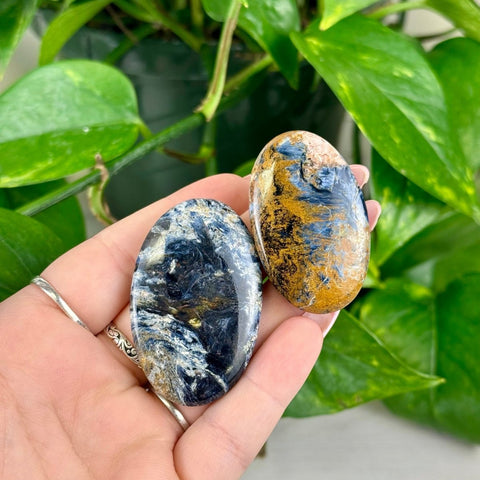 Imperfect Pietersite Palm Stone 22 1 - Kenna's Crystals from TikTok