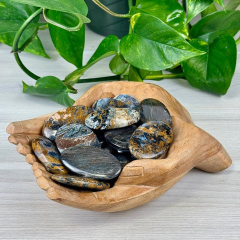 Imperfect Pietersite Palm Stone 55 4 - Kenna's Crystals from TikTok
