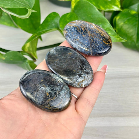 Imperfect Pietersite Palm Stone 77 6 - Kenna's Crystals from TikTok