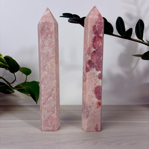 Imperfect Pink Opal Tower