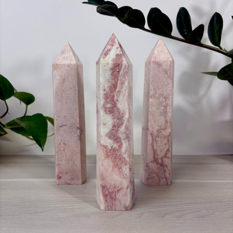 Imperfect Pink Opal Tower