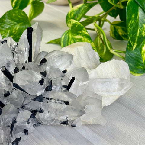 Incredible XL Tourmaline & Quartz Specimen With Albite 5 - Kenna's Crystals from TikTok