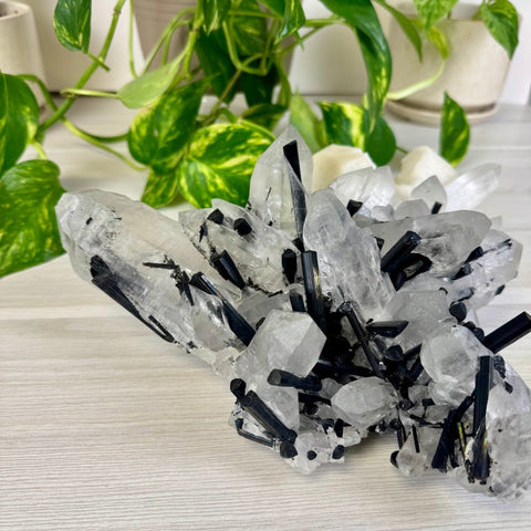 Incredible XL Tourmaline & Quartz Specimen With Albite 2 - Kenna's Crystals from TikTok