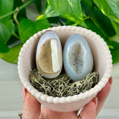 Intuitively Picked Druzy Agate Egg 33 2 - Kenna's Crystals from TikTok