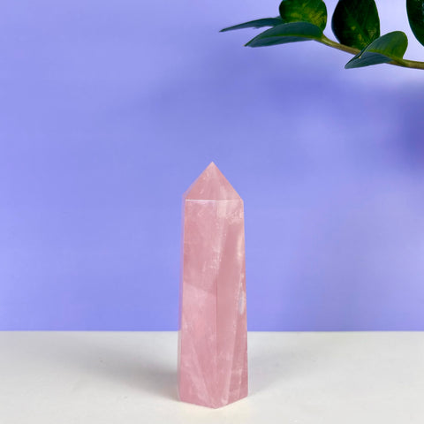 Intuitively Picked Rose Quartz Tower