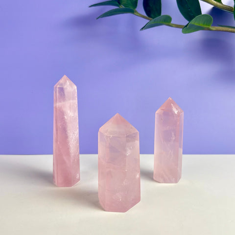 Intuitively Picked Rose Quartz Tower