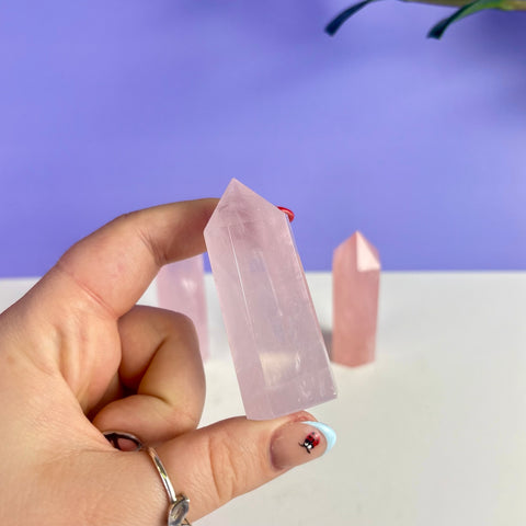 Intuitively Picked Rose Quartz Tower
