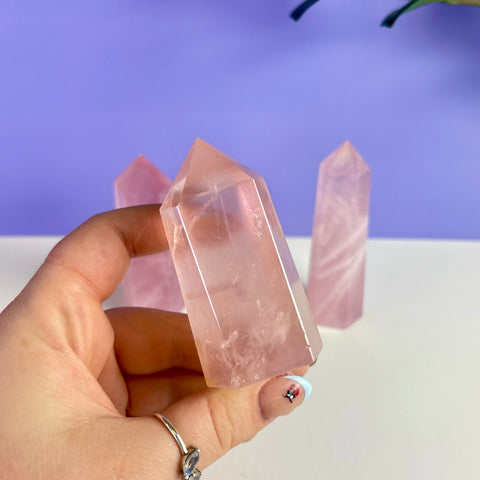 Intuitively Picked Rose Quartz Tower
