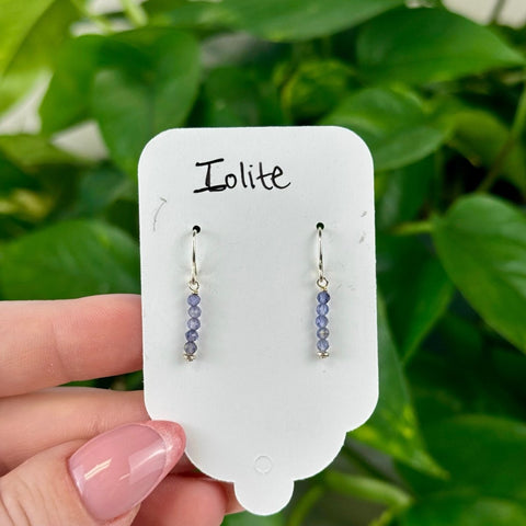 Iolite Earrings 1 - Kenna's Crystals from TikTok