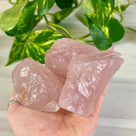 Juicy Raw Rose Quartz 22 1 - Kenna's Crystals from TikTok