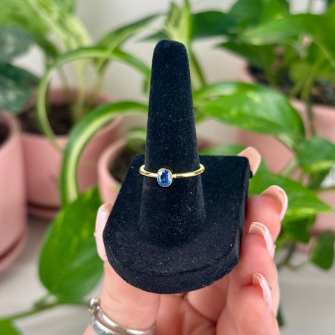 Gold Vermeil Kyanite Stackable Ring