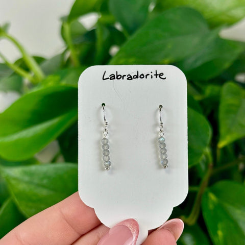 Labradorite Earrings 22 - Beaded 1 - Kenna's Crystals from TikTok