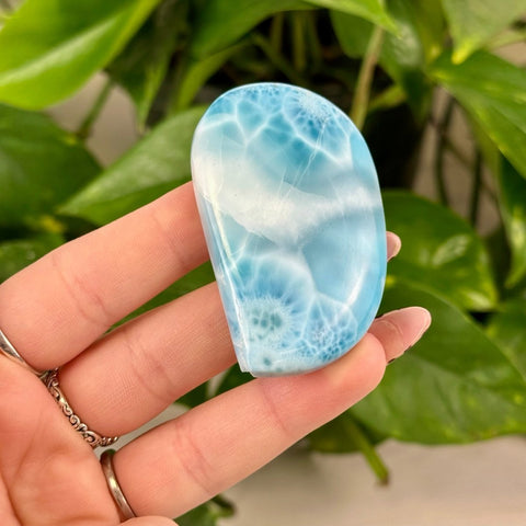Larimar Cabochon 412 (Imperfect) 1 - Kenna's Crystals from TikTok
