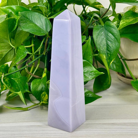 Lavender Fluorite Obelisk 205 1 - Kenna's Crystals from TikTok