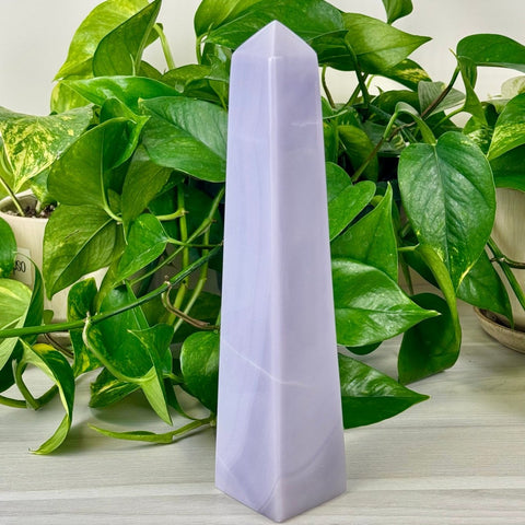 Lavender Fluorite Obelisk 233 3 - Kenna's Crystals from TikTok