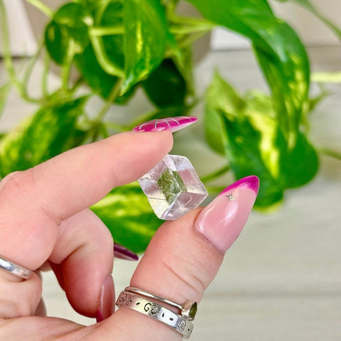 Lilac Optical Calcite Prism 11 2 - Kenna's Crystals from TikTok