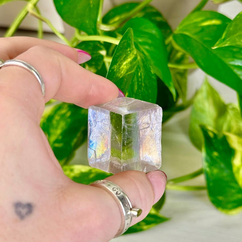 Lilac Optical Calcite Prism 88 7 - Kenna's Crystals from TikTok