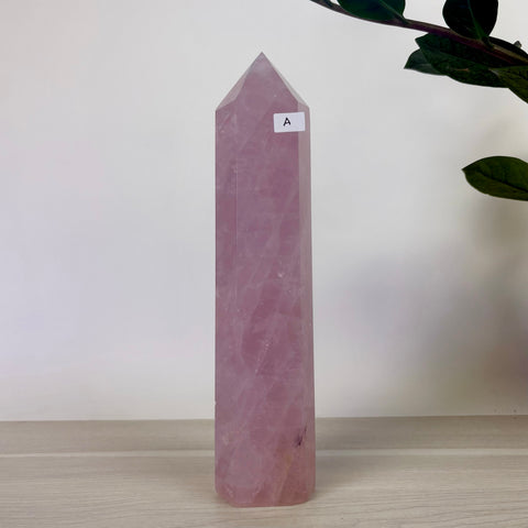 Lilac Rose Quartz Tower