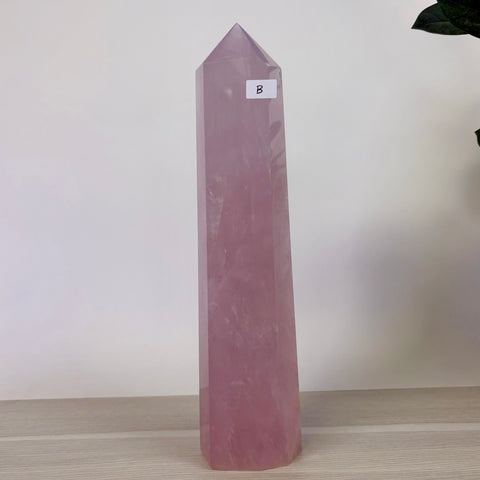 Lilac Rose Quartz Tower