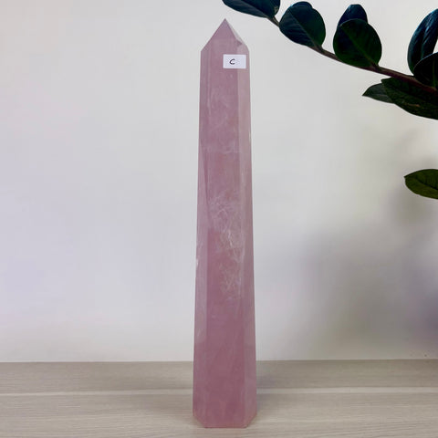 Lilac Rose Quartz Tower