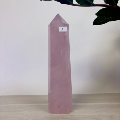 Lilac Rose Quartz Tower