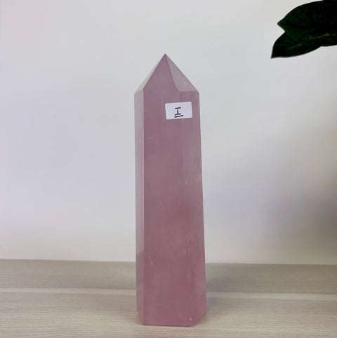 Lilac Rose Quartz Tower