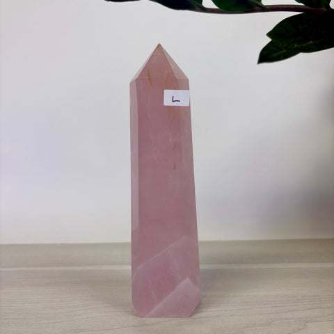Lilac Rose Quartz Tower