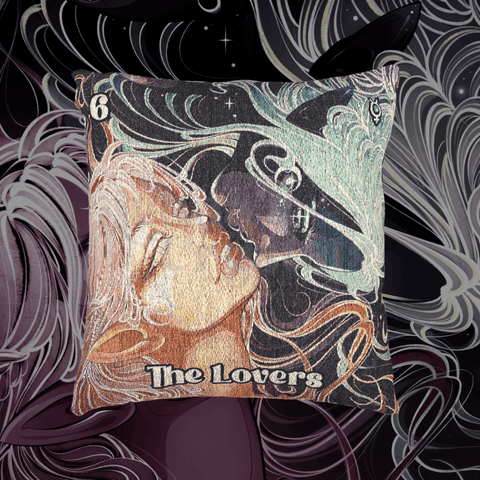 Luxe The Lovers Pillow Home Decor Artwork 17" × 18" 1 - Kenna's Crystals from TikTok