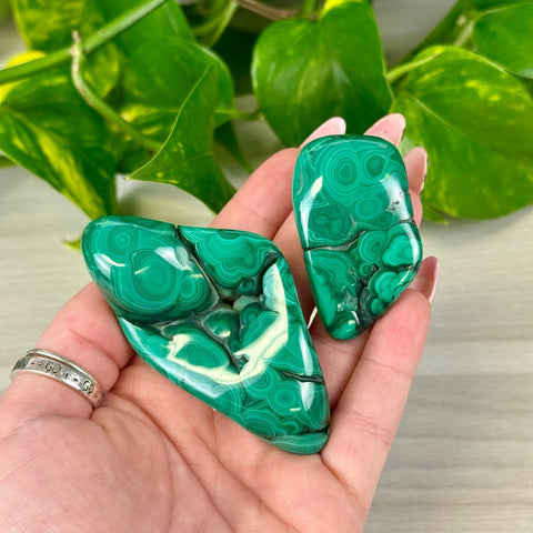 Malachite Free Form 22 1 - Kenna's Crystals from TikTok