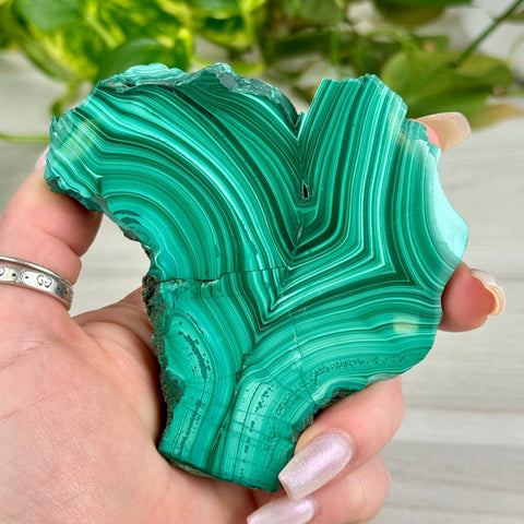Malachite Slab 121 3 - Kenna's Crystals from TikTok