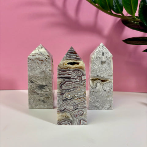 Mexican Lace Agate Tower