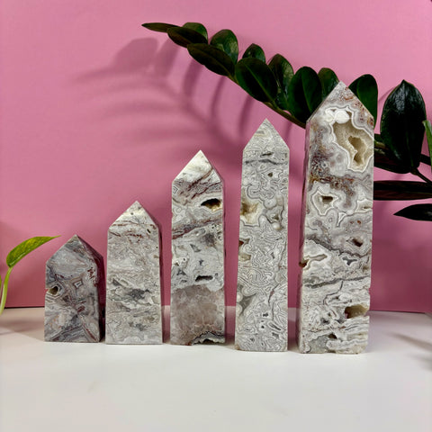 Mexican Lace Agate Tower