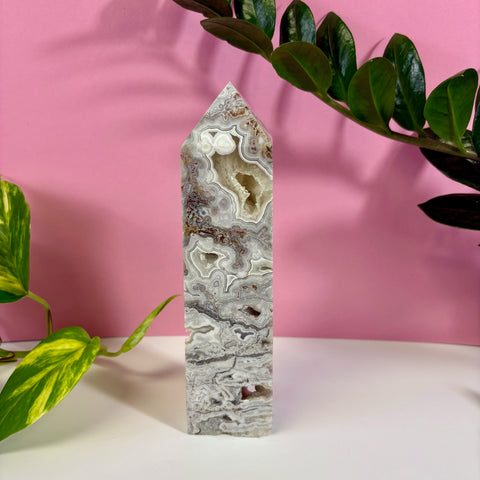 Mexican Lace Agate Tower