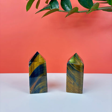 Midnight Tiger's Eye Tower - Kenna's Crystals