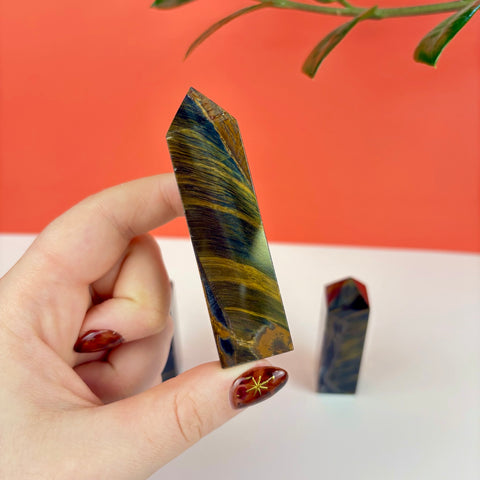 Midnight Tiger's Eye Tower - Kenna's Crystals