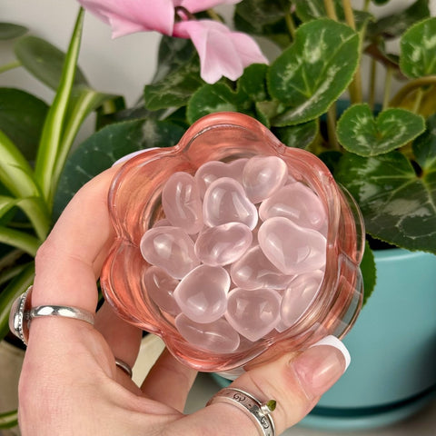 Mini AAA Mozambique Rose Quartz Love Heart 25 1 - Kenna's Crystals from TikTok