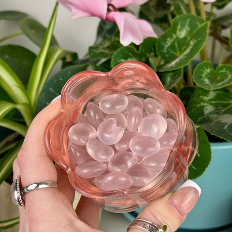 Mini AAA Mozambique Rose Quartz Moon 25 2 - Kenna's Crystals from TikTok